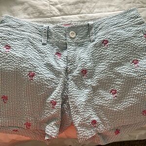 Lily Pulitzer palm tree shorts seersucker size 2